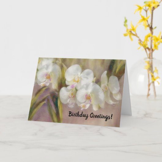 Blume Orchideen Karte (Gelbe Blume)