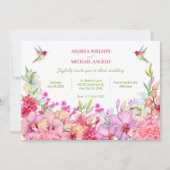 Blume Orchids Einladung (Vorderseite)