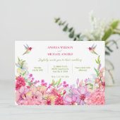 Blume Orchids Einladung (Stehend Vorderseite)