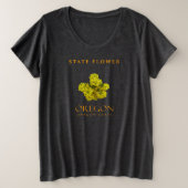 Blume Oregon Große Größe T-Shirt (Design vorne)