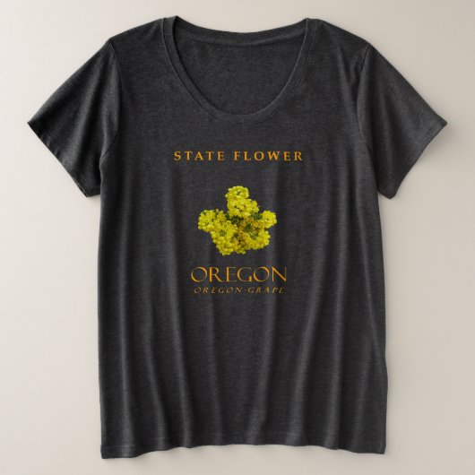 Blume Oregon Große Größe T-Shirt (Design vorne)