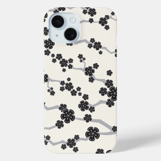 Blume Orientalischer Zen Case-Mate iPhone Hülle (Rückseite)