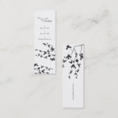 Blume Orientalischer Zen Mini Visitenkarte (Vorne/Hinten)