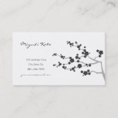 Blume Orientalischer Zen Visitenkarte (Vorderseite)