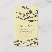 Blume Orientalischer Zen Visitenkarte (Vorderseite)