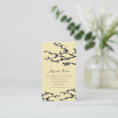 Blume Orientalischer Zen Visitenkarte (Stehend Vorderseite)