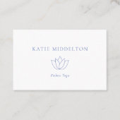 Blume Ornament Yoga Wellness Visitenkarte (Vorderseite)