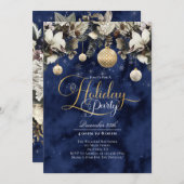 Blume Ornamente Feiertag Party Einladung (Vorne/Hinten)