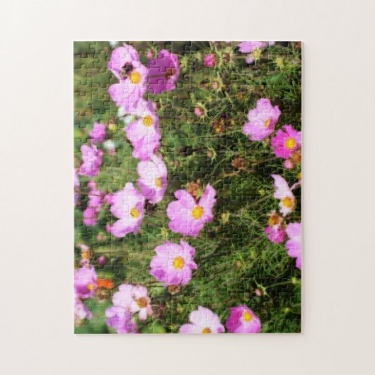 Blume Orton-Effekt auf dem rosafarbenen Kosmos Puzzle (Vertikal)