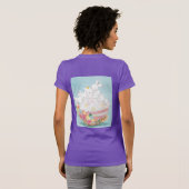 Blume Ostereier Hallo Frühling T-Shirt (Schwarz voll)