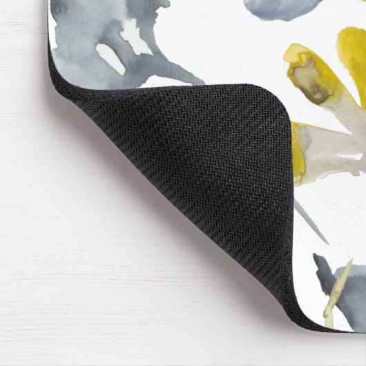 Blume Overlay - Aquarellfarben-Pastell-Blume Mousepad (Ecke)