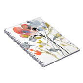 Blume Overlay - Aquarellfarben-Pastell-Blume Notizblock (Rechte Seite)