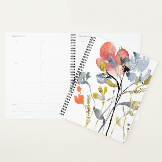 Blume Overlay - Aquarellfarben-Pastell-Blume Planer (Anzeige)