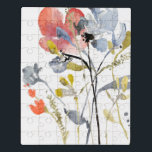 Blume Overlay - Aquarellfarben-Pastell-Blume Puzzle<br><div class="desc">Blume Overlay I von Jennifer Goldberger. Blume und Stiele in einem Aquarellstil,  vorwiegend mit einem hellen Farbschema.</div>