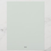 Blume-Overlay-Grenze Briefbogen (Rückseite)