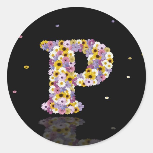BLUME P RUNDER AUFKLEBER (Vorderseite)