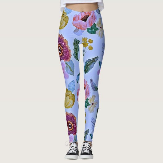 Blume Packed Garden! Leggings (Vorderseite)