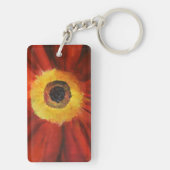 Blume Painting Rectangle (beidseitig) Schlüsselanh Schlüsselanhänger (Rückseite)