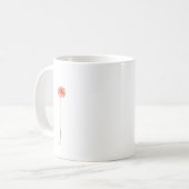 Blume Pale Red Gerbera Kaffeetasse (Vorderseite Links)
