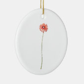 Blume Pale Red Gerbera Keramik Ornament (Rechts)