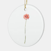 Blume Pale Red Gerbera Keramik Ornament (Links)