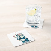 Blume Panda Untersetzer (Vor Ort)