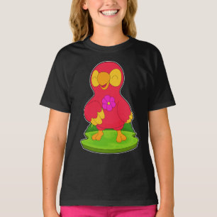 Blume Papagei T-Shirt