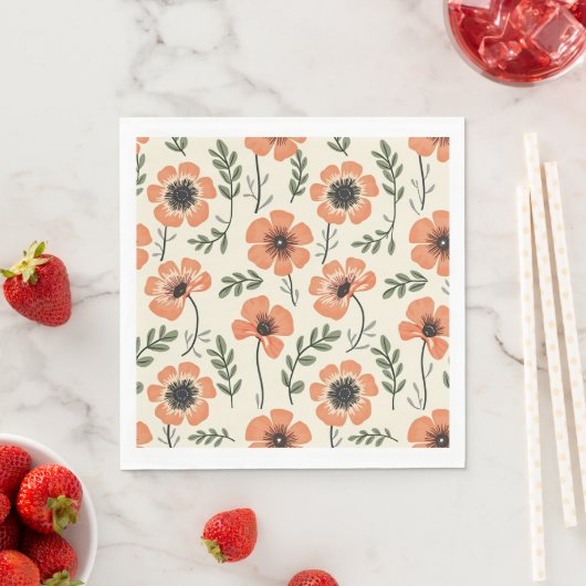 Blume Paper Napkins Serviette (Beispiel)
