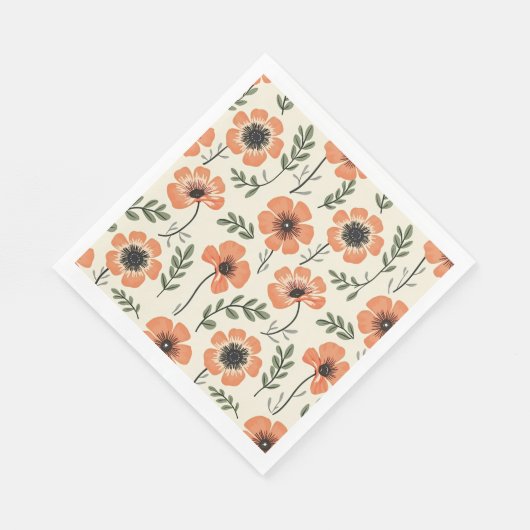 Blume Paper Napkins Serviette (Ecke)