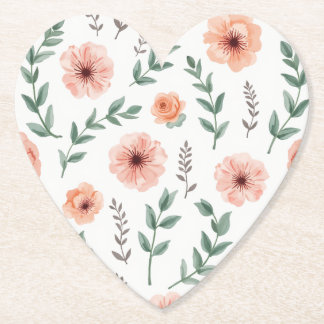 Blume Paper Untersetzer