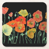 Blume Paper Untersetzer für Orange- und Schwarzpup (Vorderseite)