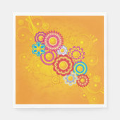 Blume-Papier Napkins geblüht Serviette (Vorderseite)