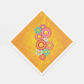 Blume-Papier Napkins geblüht Serviette (Ecke)