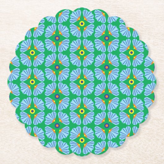 Blume Papier Untersetzer (Vorderseite)