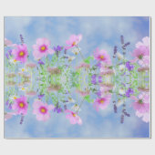 Blume Papier verpacken. Geschenkpapier (Flach)