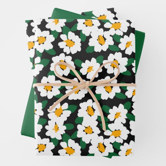 Blume Papierblätter Geschenkpapier Set (Beispiel)