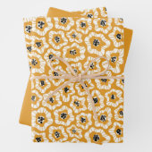 Blume Papierblätter Geschenkpapier Set (Beispiel)