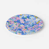 Blume-Papierplatte, Blumenplatte Pappteller (Schrägansicht)