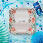 Blume-Papierplatte für Wasserfarben Pappteller (Party)