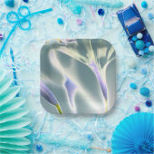 Blume-Papierplatte Pappteller (Party)