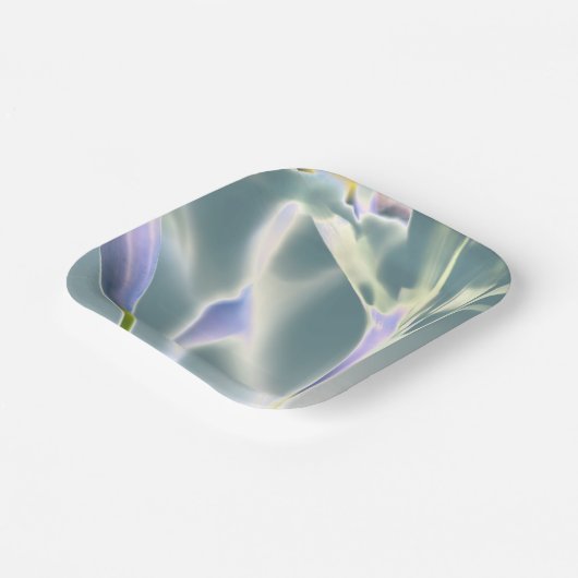 Blume-Papierplatte Pappteller (Gewinkelt)