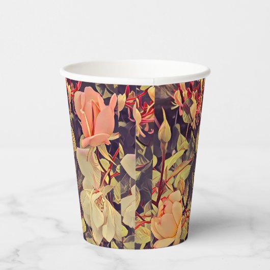 Blume Pappbecher (Rechts)