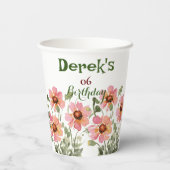 Blume Pappbecher (Rückseite)