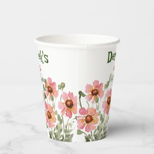 Blume Pappbecher (Rechts)