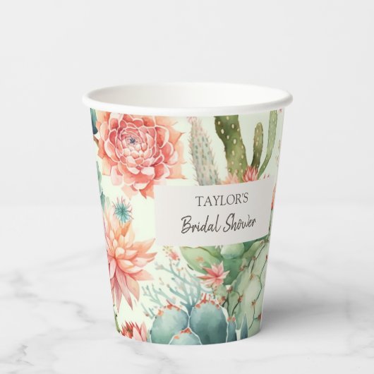 Blume Pappbecher (Rückseite)