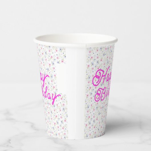 Blume Pappbecher (Rechts)