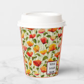 Blume Pappbecher (Vorderseite)