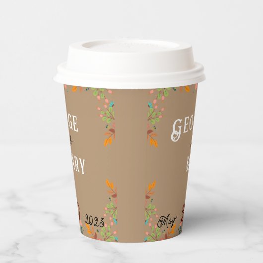 Blume Pappbecher (Links)