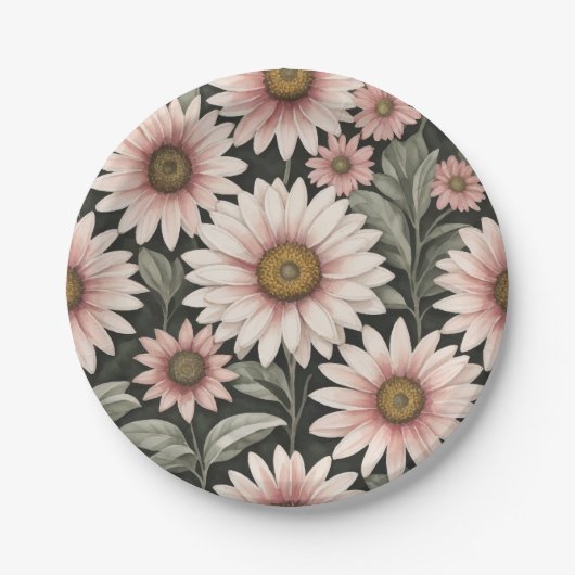 Blume Pappteller (Vorderseite)
