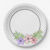 Blume Pappteller (Vorderseite)